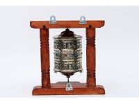 8-Inch Wall Hanging Tibetan Prayer Wheel – Om Mani Padme Hum