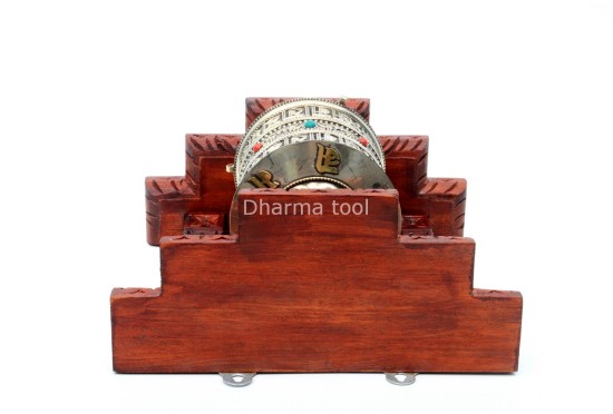 8-Inch Wall Hanging Tibetan Prayer Wheel – Om Mani Padme Hum