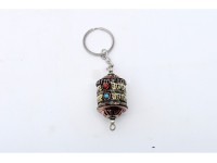 Set of 5 Tibetan Prayer Wheel Key Rings