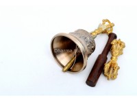 Handmade Tibetan Bell and Dorje Set – Gold-Plated & Mantra Blessed