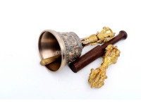 6 Inch Tibetan Bell and Dorje Set Handmade in Nepal
