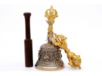 6 Inch Tibetan Bell and Dorje Set Handmade in Nepal