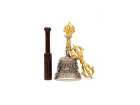 6 Inch Tibetan Bell and Dorje Set Handmade in Nepal
