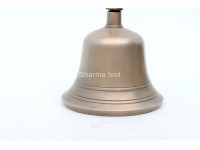 7 Inch Bronze Tibetan Bell and Dorje Set Handmade in Nepal