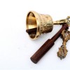 5 Inch Brass Tibetan Bell and Dorje Set Handmade in Nepal