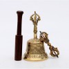 5 Inch Brass Tibetan Bell and Dorje Set Handmade in Nepal