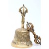 5 Inch Brass Tibetan Bell and Dorje Set Handmade in Nepal