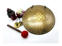 Tibetan Mantra Etched Gong – Chakra Healing & Meditation