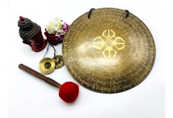 Tibetan Mantra Etched Gong – Chakra Healing & Meditation