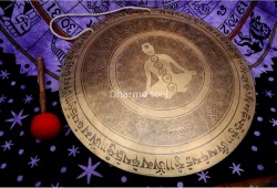 Chakra Yogi Carved Gong – Tibetan Sound Healing & Meditation Gong