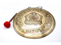 Buddha Carved Tibetan Gong