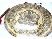 Buddha Carved Tibetan Gong