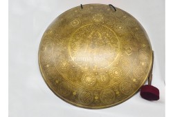 Chakra Yogi Tibetan Gong – 8 Lucky Symbols & Chakra Carvings