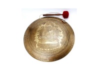 Buddha Shakti Himalayan Gong – Mantra Carved Temple Gong