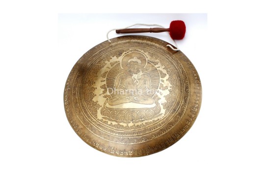 Buddha Shakti Himalayan Gong – Mantra Carved Temple Gong