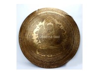 Buddha Shakti Himalayan Gong – Mantra Carved Temple Gong