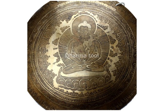 Buddha Shakti Himalayan Gong – Mantra Carved Temple Gong