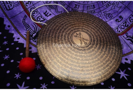 Tibetan Conch Carved Gong – Sound Healing & Meditation