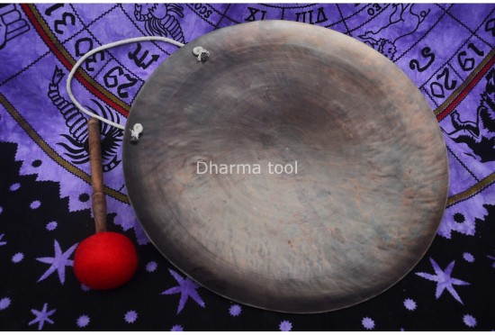 Tibetan Conch Carved Gong – Sound Healing & Meditation