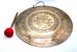 Dragon Etched Tibetan Gong for Chakra Healing