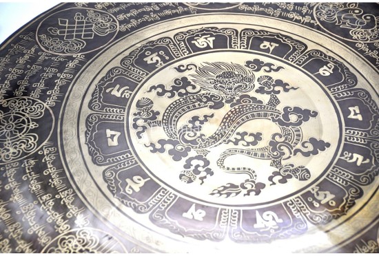 Dragon Etched Tibetan Gong for Chakra Healing
