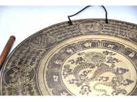 Dragon Etched Tibetan Gong for Chakra Healing