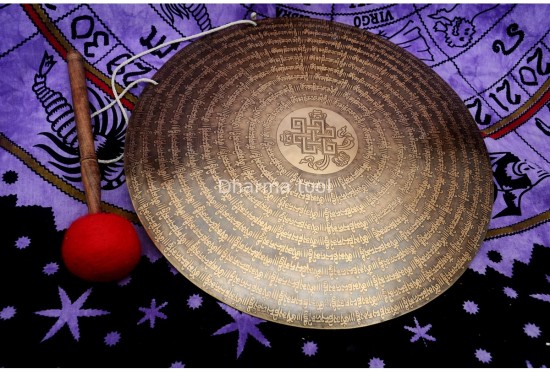 Endless Knot Tibetan Gong for Sound Healing and Meditation