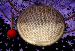 Flower of Life Tibetan Gong for Chakra Healing and Meditation