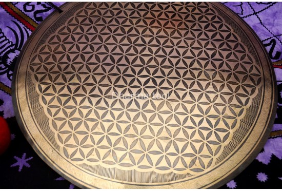 Flower of Life Tibetan Gong for Chakra Healing and Meditation