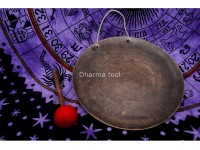 Hindu OM Carved Tibetan Gong for Sound Healing
