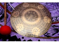 Mantra Carved Tibetan Gong – Sound Healing & Meditation