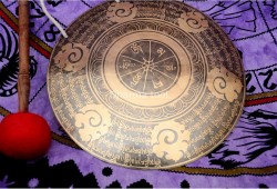 Mantra Carved Tibetan Gong – Sound Healing & Meditation