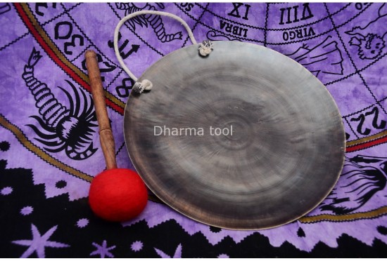 Mantra Carved Tibetan Gong – Sound Healing & Meditation