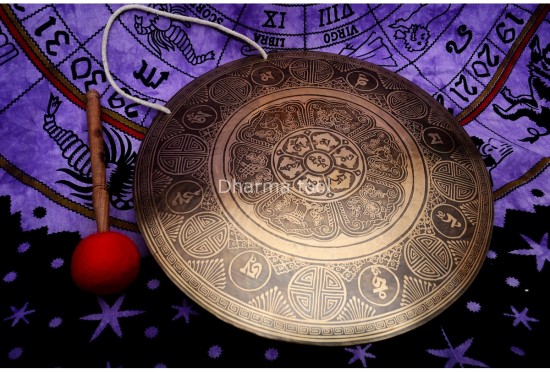 Mantra Mandala Tibetan Gong