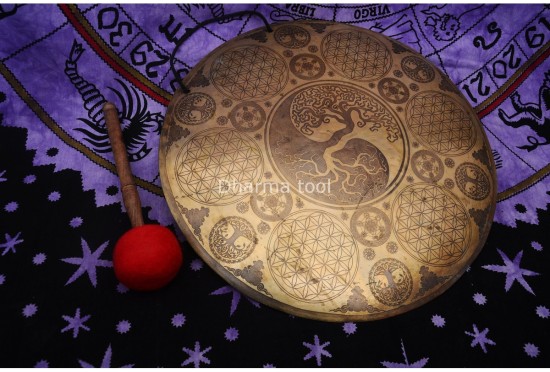 Yin Yang Tree Tibetan Gong