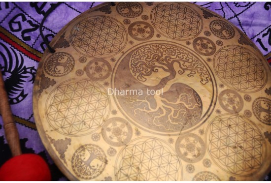 Yin Yang Tree Tibetan Gong