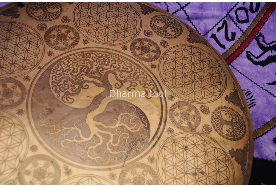 Yin Yang Tree Tibetan Gong