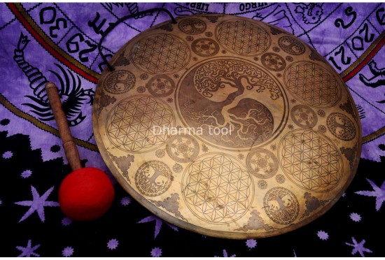 Yin Yang Tree Tibetan Gong