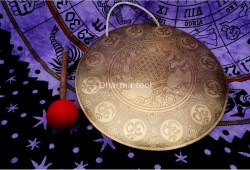 Tree of Life Carved Tibetan Gong