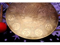 Tree of Life Carved Tibetan Gong