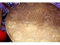 Tree of Life Carved Tibetan Gong
