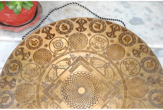 Chau Gong with Flower of Life Mandala