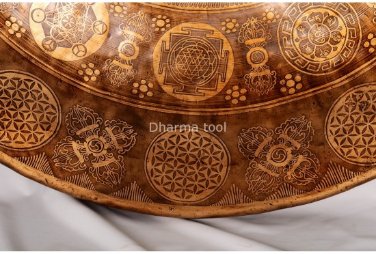 Extra Large Temple Gong for Meditation and Chakra Healing