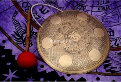Tibetan OM Carved Gong