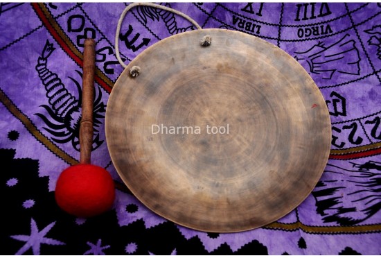 Tibetan OM Carved Gong