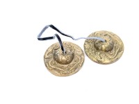 Dragon Embossed Tingsha Bell – 2.5 Inch Handmade in Nepal