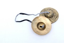 Dragon Embossed Tingsha Bell – 2.5 Inch Handmade in Nepal