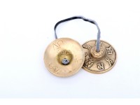 Mantra Embossed Tingsha Bell – 2.5 Inch Handmade in Nepal