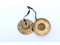 Austamangal Embossed Tingsha Bell – 2.5 Inch Handmade in Nepal