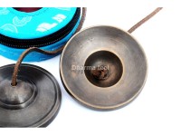 Bronze Tibetan Tingsha Bell – 3 Inch Handmade in Nepal